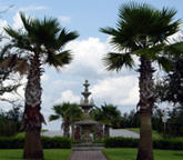 The imposing entrance to the community of Tuscan Ridge, Orlando, Florida